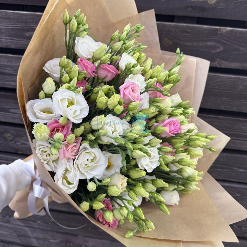 Букет цветов Наслаждение Букет цветов из: Лизиантусы